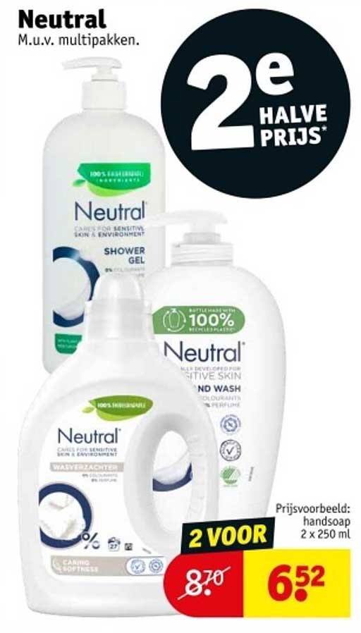 Neutral 2e HALVE PRIJS