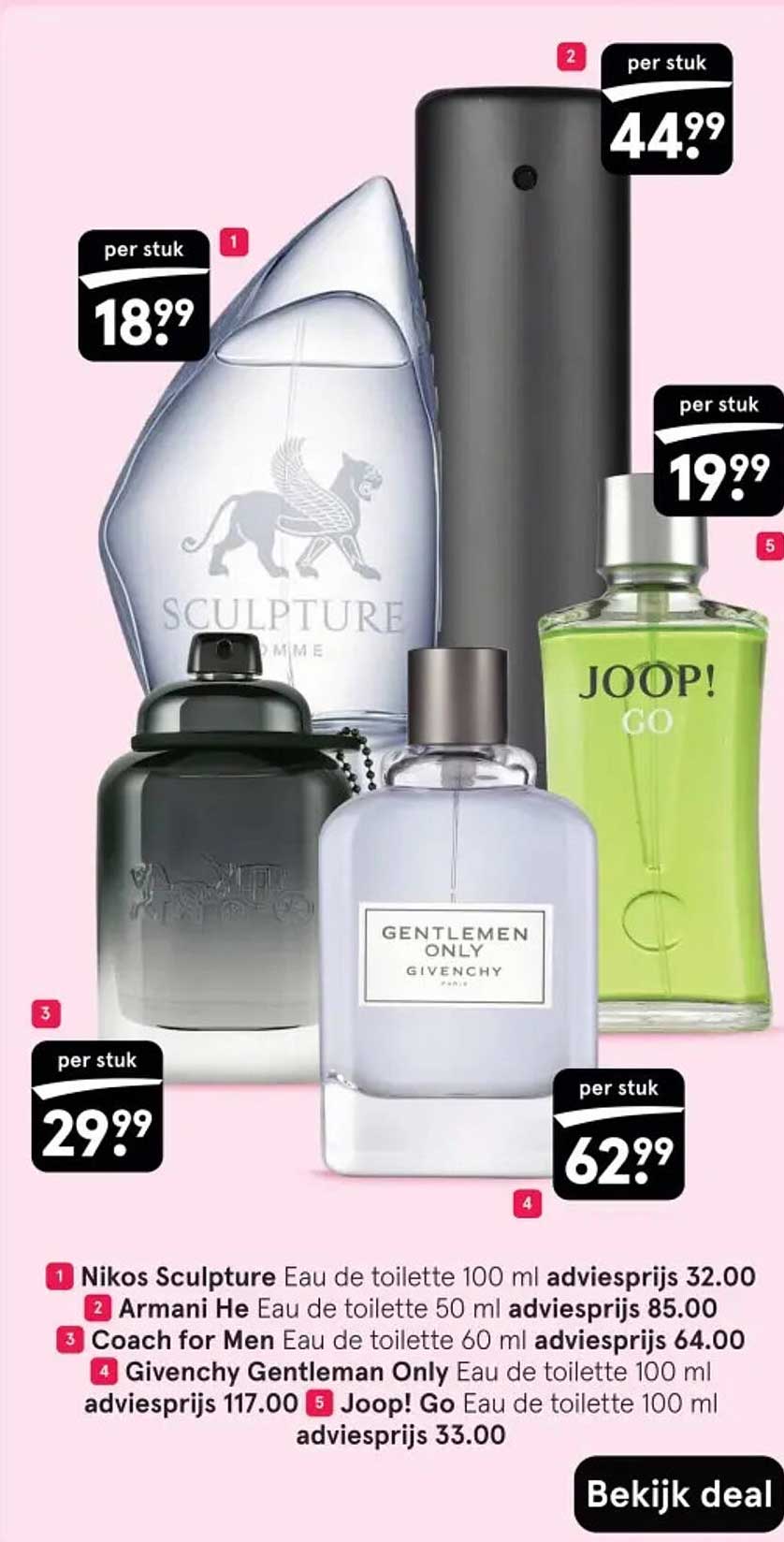Nikos Sculpture Eau de toilette 100 ml adviesprijs 32.00