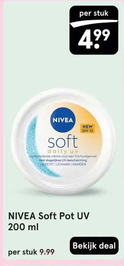 NIVEA Soft Pot UV 200 ml