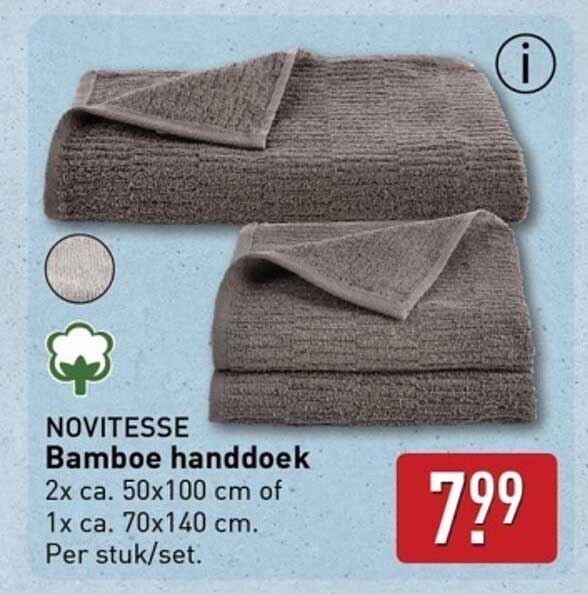 NOVITESSSE Bamboe handdoek