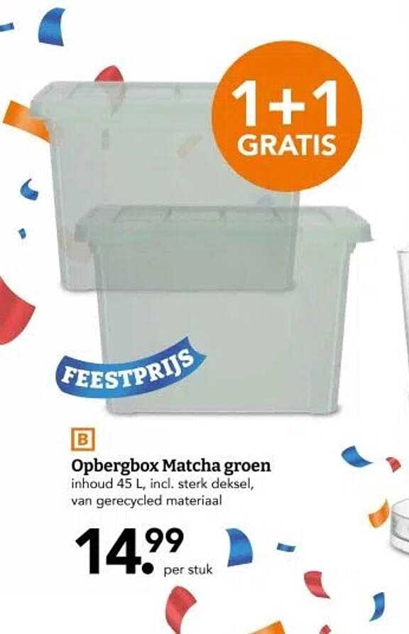Opbergbox Matcha groen
