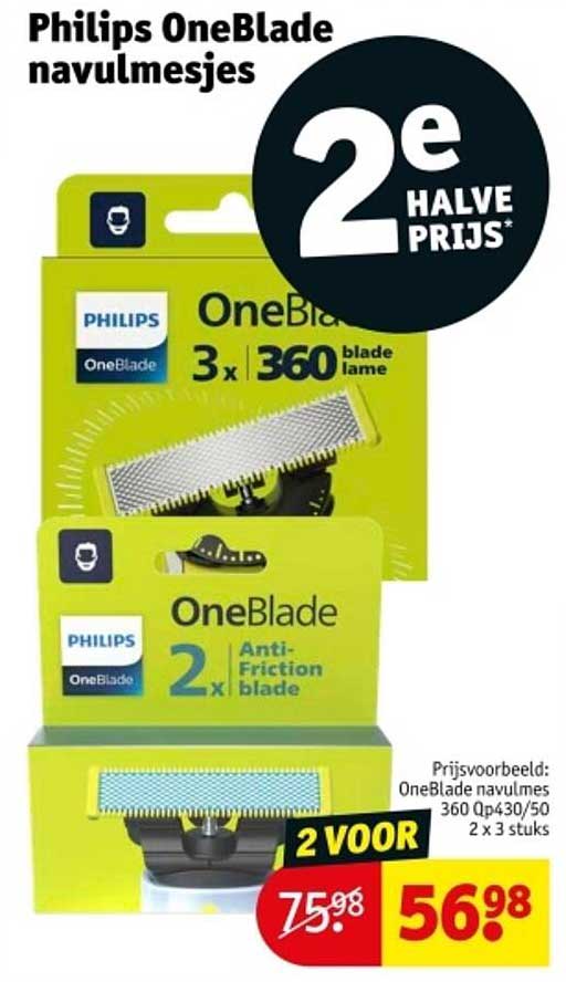 Philips OneBlade navulmesjes