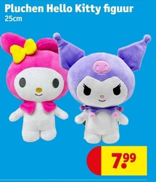 Pluchen Hello Kitty figuur 25cm