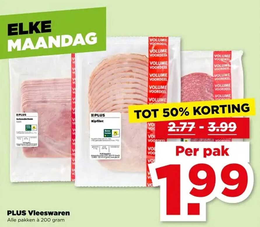 PLUS Vleeswaren - Tot 50% korting