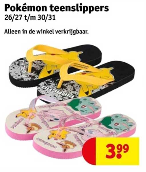 Pokémon teenslippers 26/27 t/m 30/31