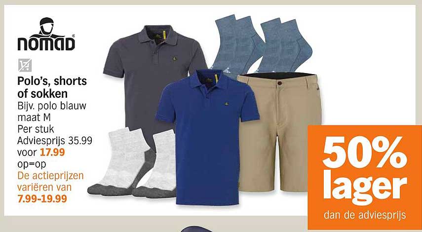 Polo’s, shorts of sokken