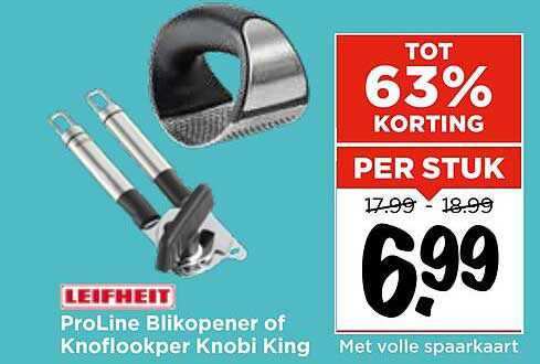 ProLine Blikopener of Knoflookper Knobi King