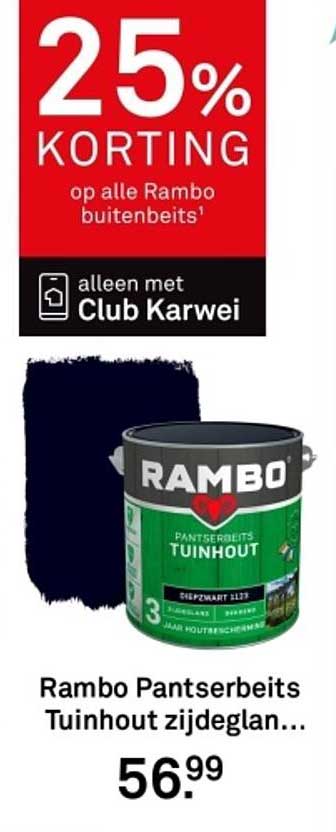 Rambo Pantserbeits Tuinhout zijdeglans