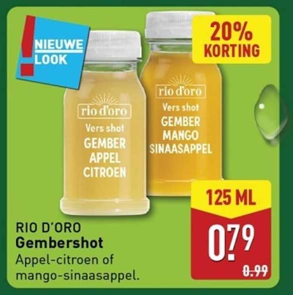 RIO D'ORO Gembershot Appel-citroen of mango-sinaasappel