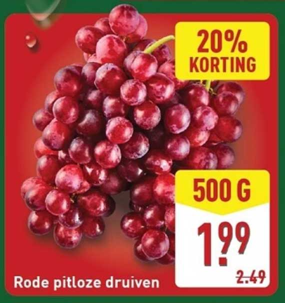Rode pitloze druiven
