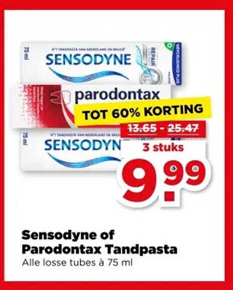 Sensodyne of Parodontax Tandpasta