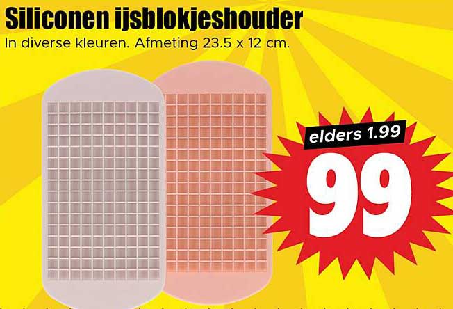 Siliconen ijsblokjeshouder