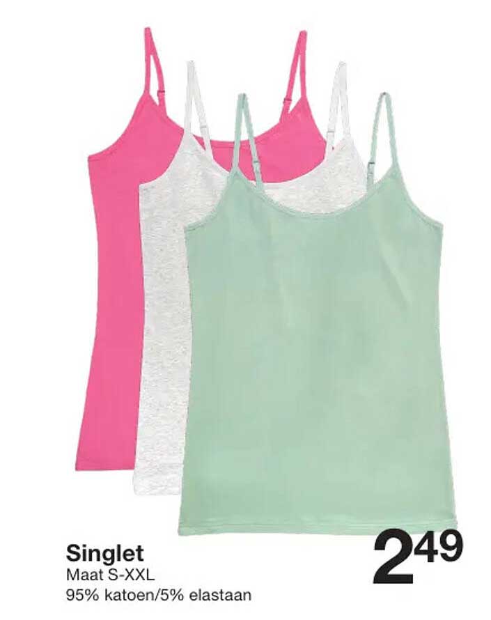 Singlet Maat S-XXL