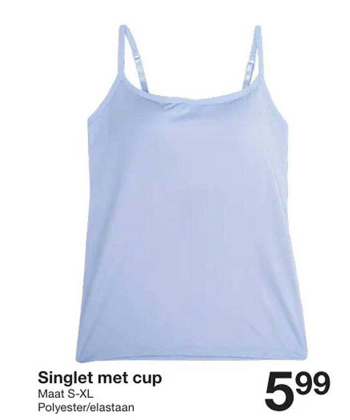 Singlet met cup