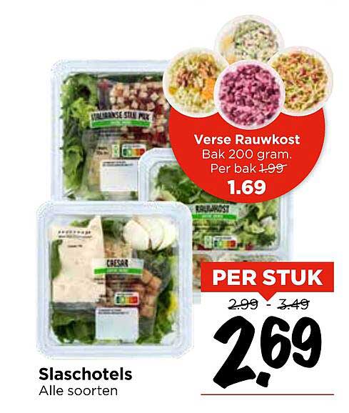 Slaschotels Alle soorten