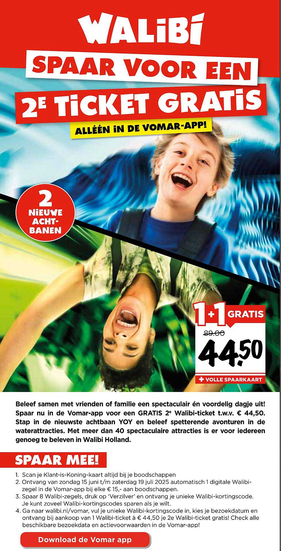 SPARAAR VOOR EEN 2E TICKET GRAPIS