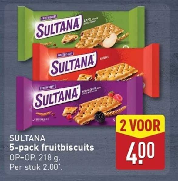 SULTANA 5-pack fruitbiscuits