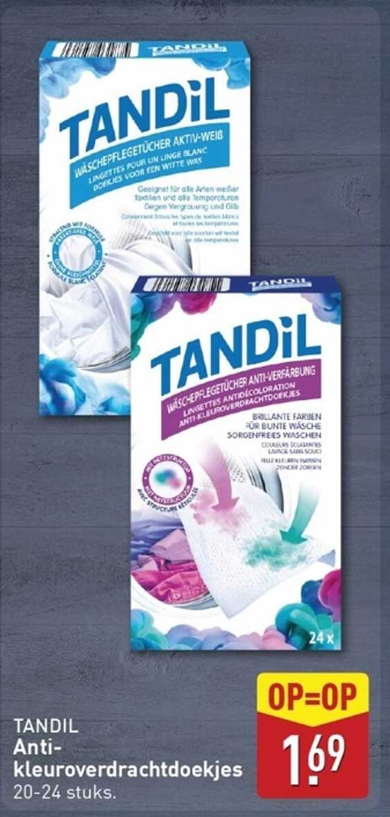 TANDIL Anti-kleuroverdrachtdoekjes 20-24 stuks