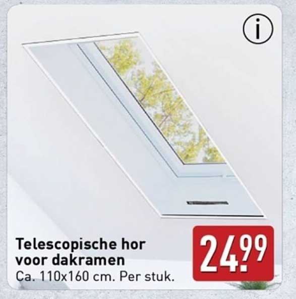 Telescopische hor voor dakramen