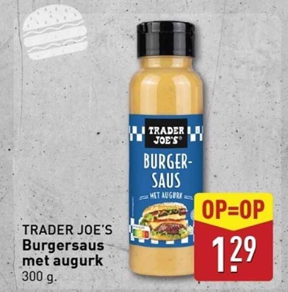 TRADER JOE'S Burgersaus met augurk 300 g.