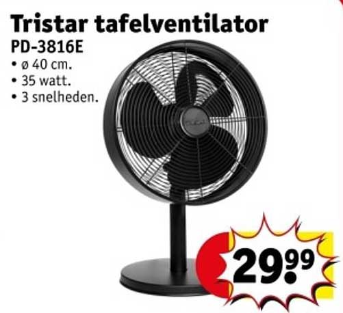 Tristar tafelventilator PD-3816E