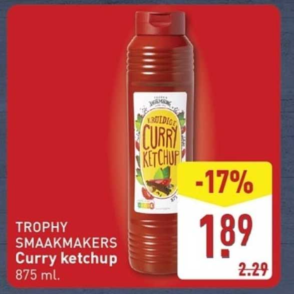 TROPHY SMAAKMAKERS Curry ketchup 875 ml.