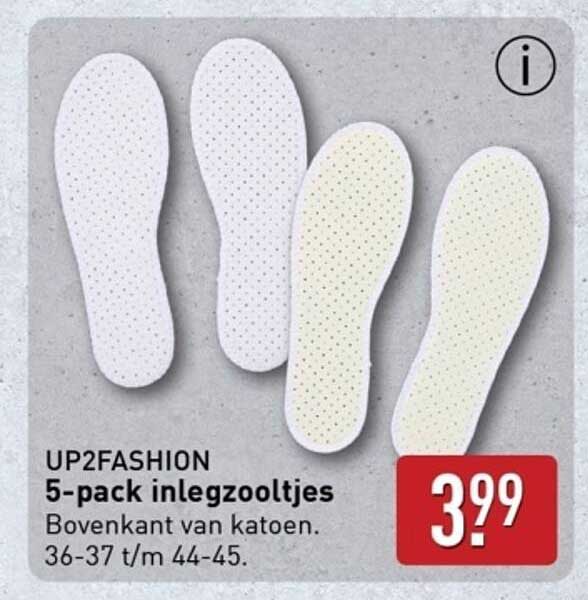 UP2FASHION 5-pack inlegzooltjes