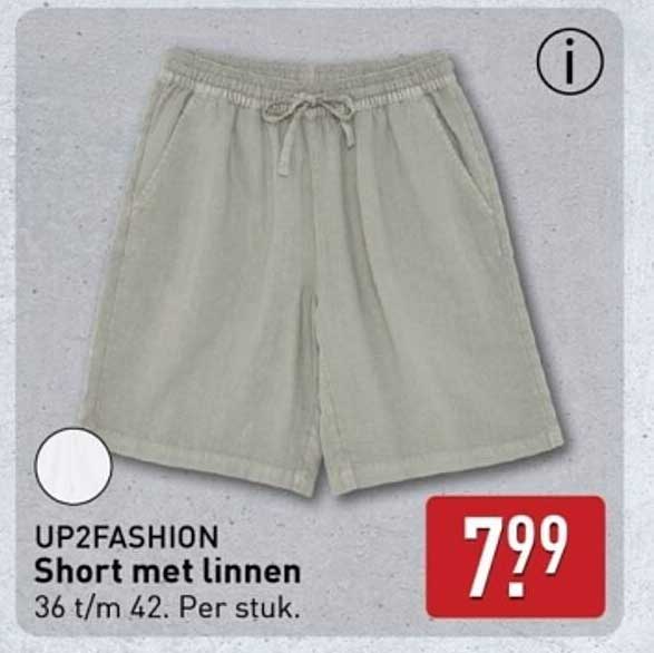 UP2FASHION Short met linnen