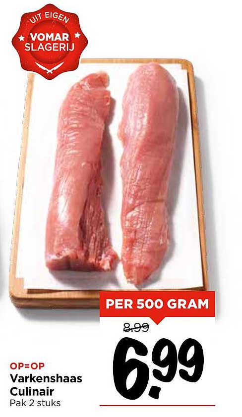 Varkenshaas Culinaire Pak 2 stuks