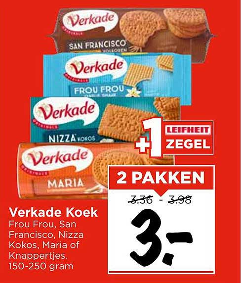Verkade Koek 2 PAKKEN