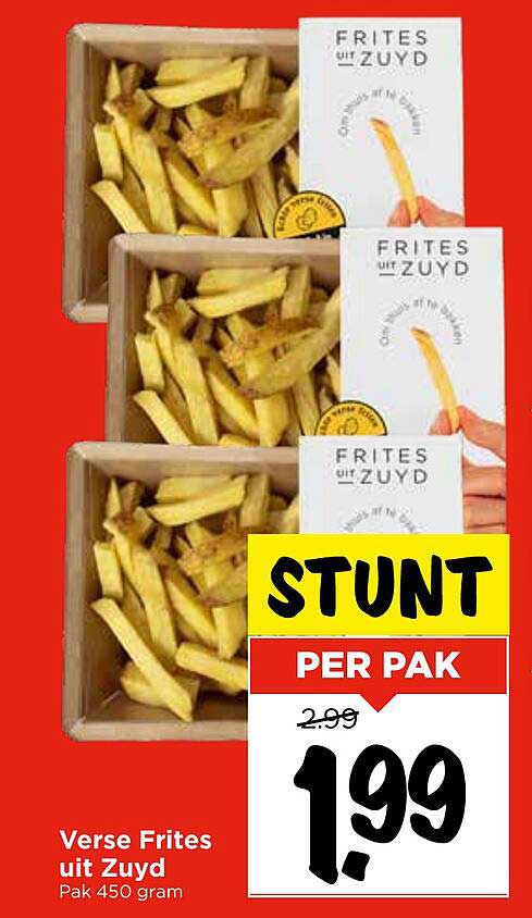 Verse Frites uit Zuyd Pak 450 gram
