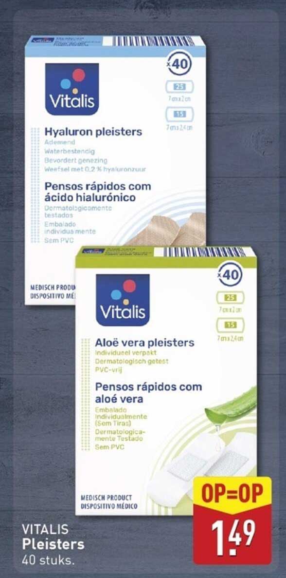 VITALIS Pleisters 40 stuks.