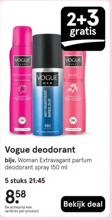 Vogue deodorant bijv. Woman Extravagant parfum deodorant spray 150 ml