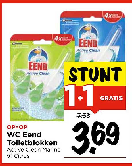 WC Eend Toiletblokken Active Clean Marine of Citrus