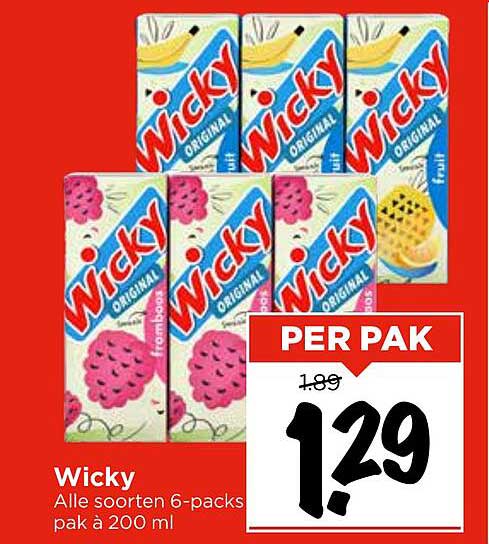 Wicky 6-packs a 200 ml