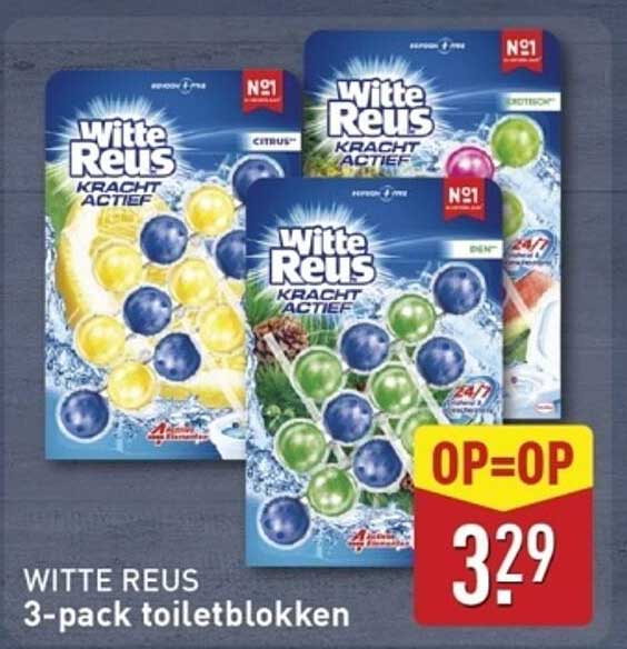WITTE REUS 3-pack toiletblokken