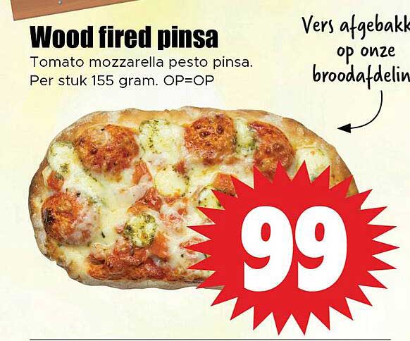 Wood fired pinsa