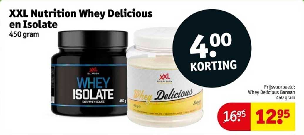 XXL Nutrition Whey Delicious en Isolate 450 gram