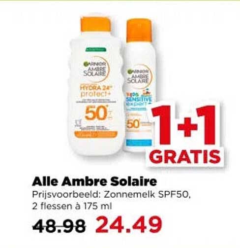 Alle Ambre Solaire 1+1 GRATIS