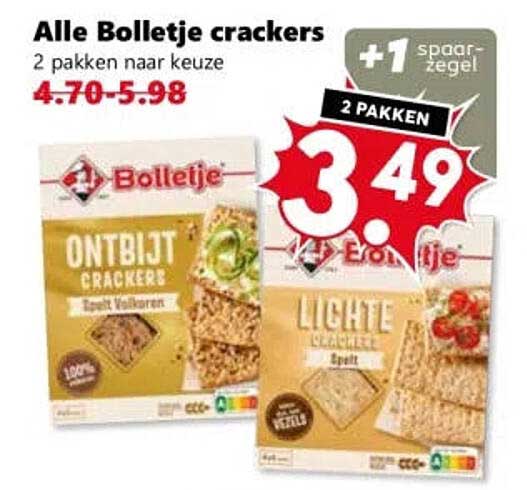 Alle Bolletje crackers