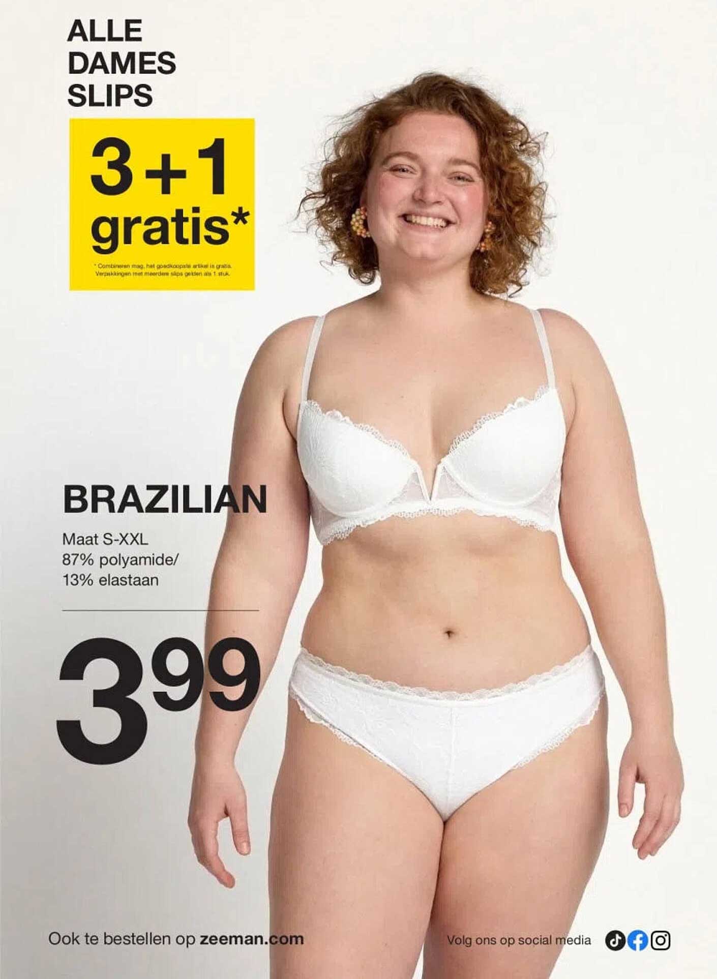 ALLE DAMES SLIPS 3+1 gratis* BRAZILIAN