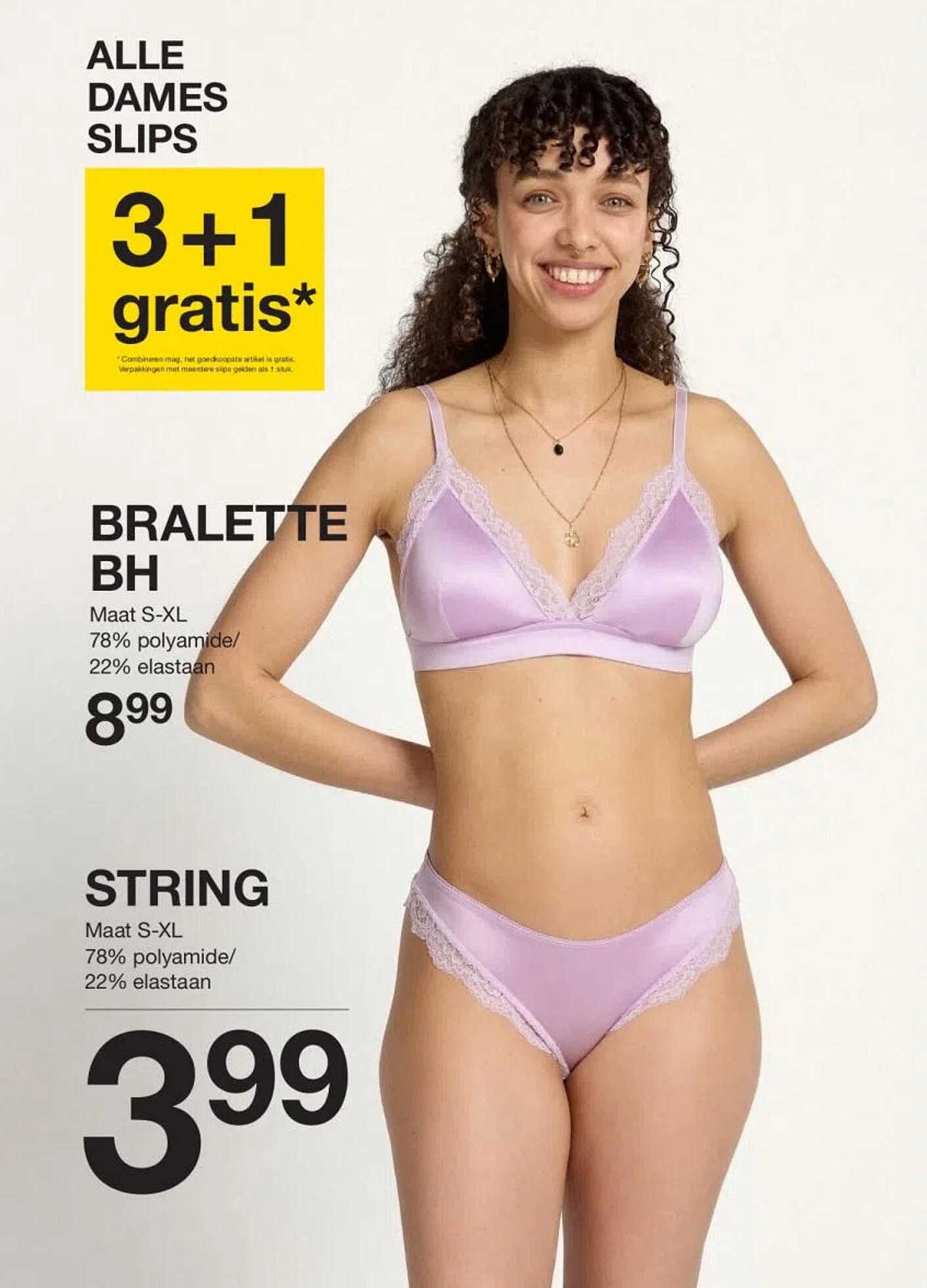 ALLE DAMES SLIPS 3+1 gratis*