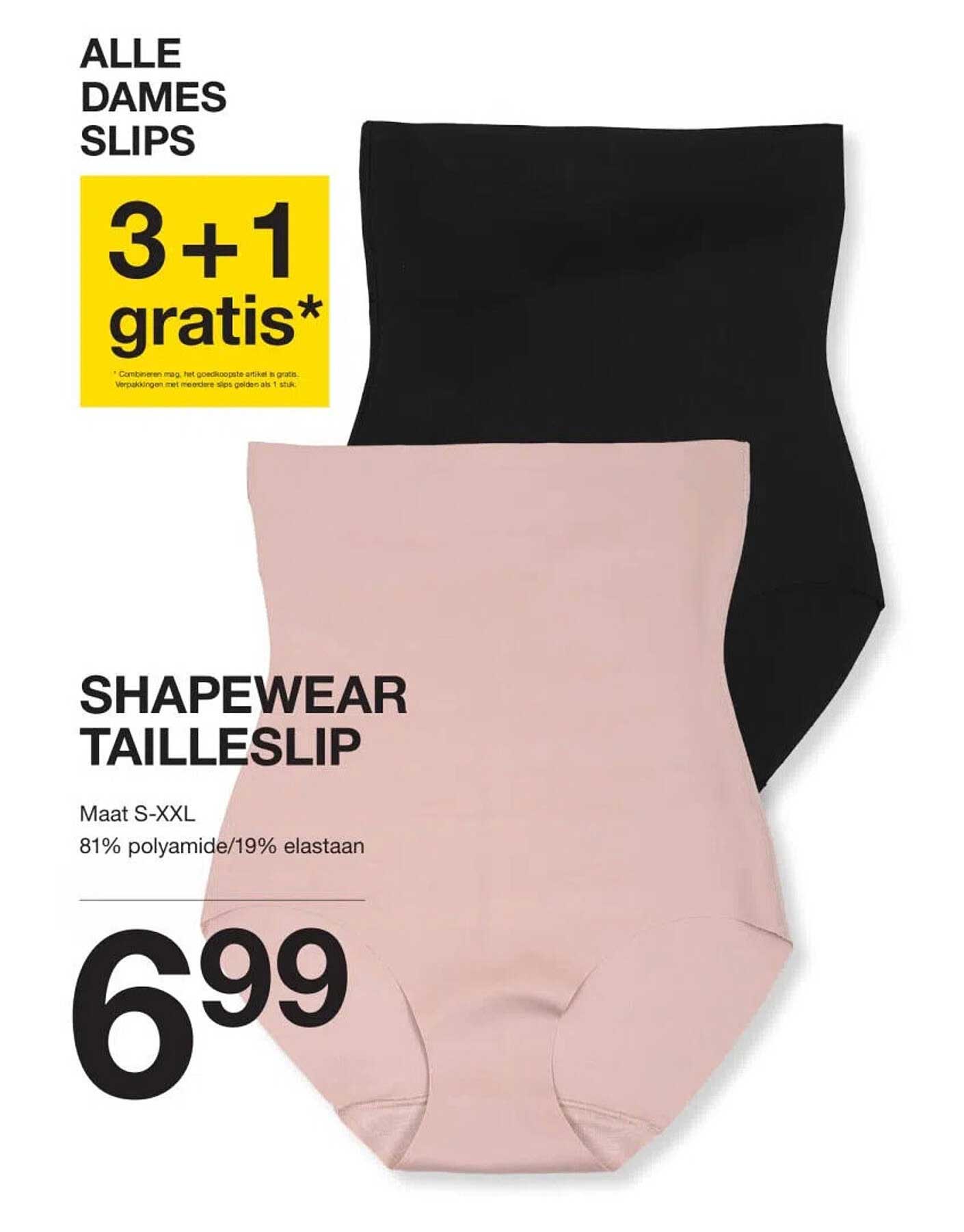 ALLE DAMES SLIPS 3+1 gratis* SHAPEWEAR TAILLESLIP