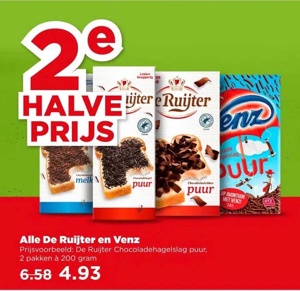 Alle De Ruijter en Venz 2e halve prijs