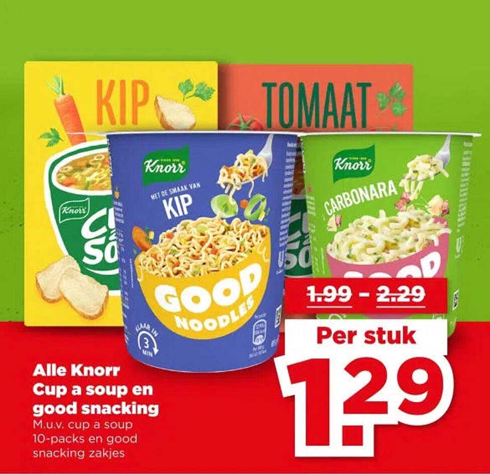 Alle Knorr Cup a soup en good snacking