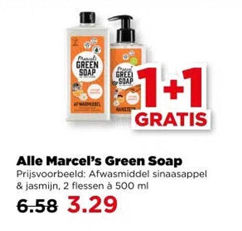 Alle Marcel's Green Soap 1+1 GRATIS