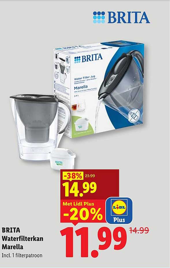 BRITA Waterfilterkan Marella Incl. 1 filterpatroon