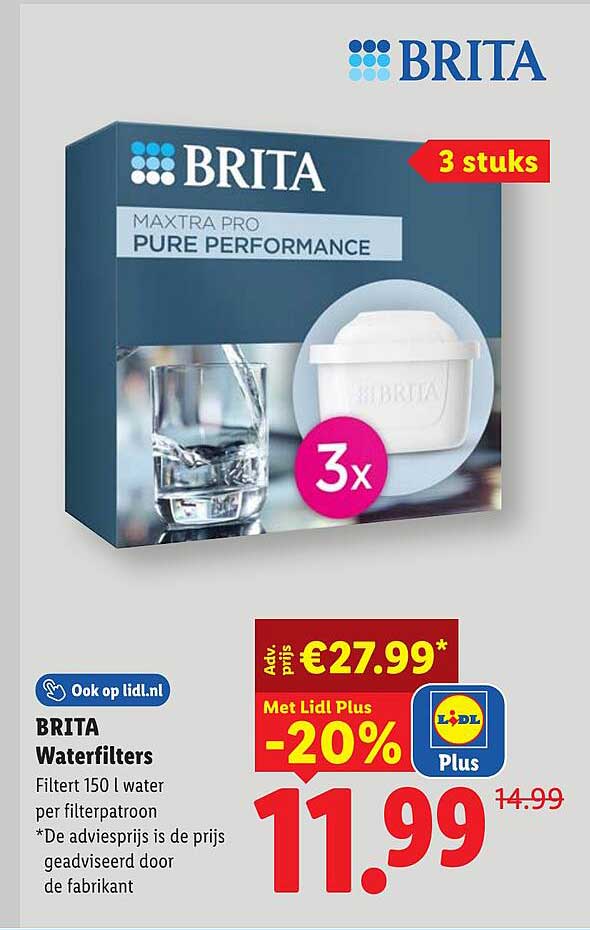 BRITA Waterfilters -20%