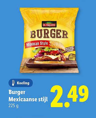 Burger Mexicaanse stijl 225 g