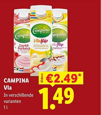 CAMPINA Vla In verschillende varianten 1 l